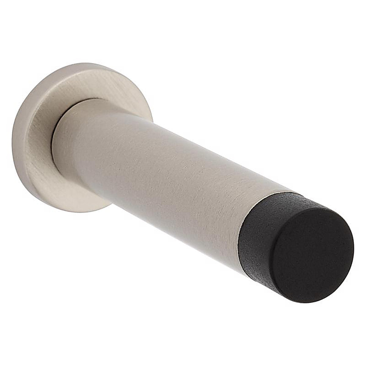National Hardware N830-522 Cooper 3 in. L Aluminum Satin Nickel Silver Door Stop Mounts to door and wall 1 in