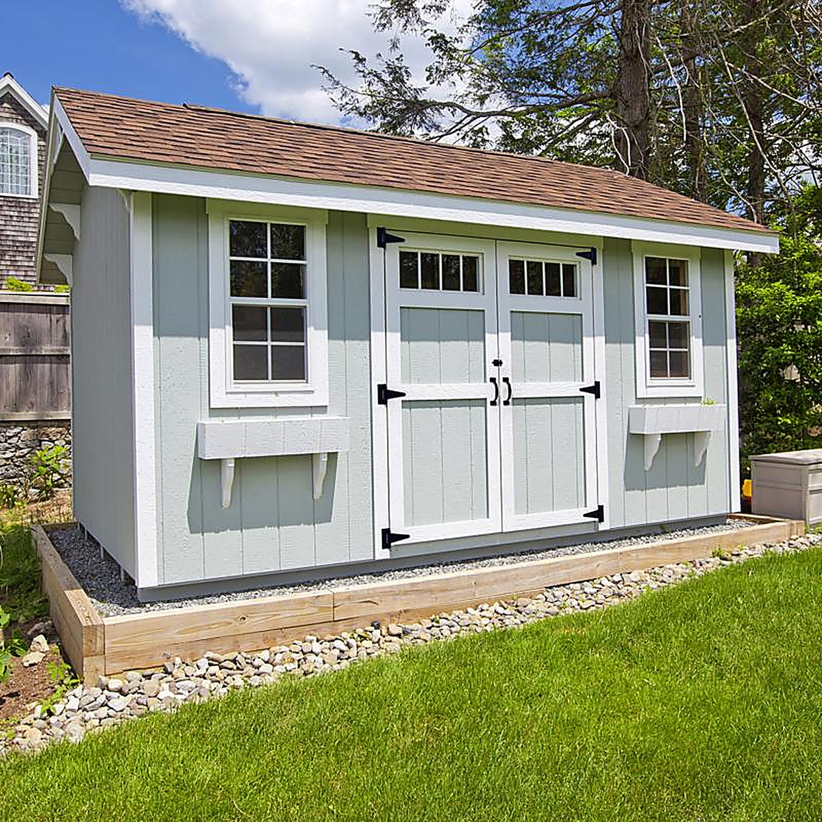 National Hardware N166-006 Black Steel Shed Kit 1 pk