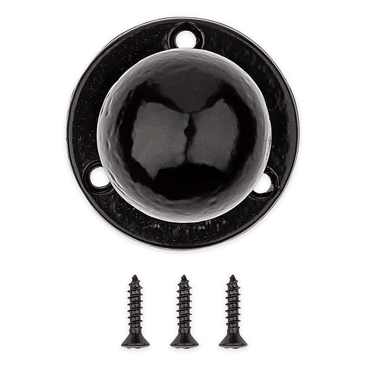 National Hardware N166-002 2.87 in. L Matte Black Steel Knob Pull