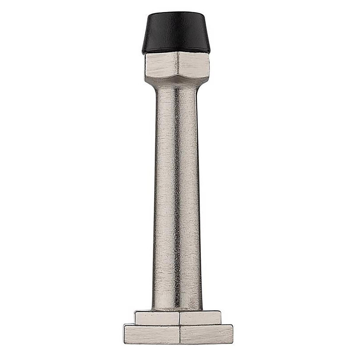 National Hardware - N830-531 - Powell 5/8 In. W X 3-19/32 In. L Zinc Satin Nickel Silver Door Stop Mounts to Wall