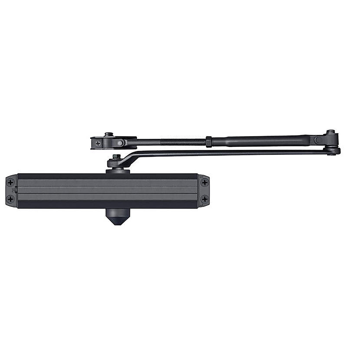 Tell Manufacturing DC100451 600 Series Matte Aluminum Hydraulic Adjustable Door Closer Grade 1