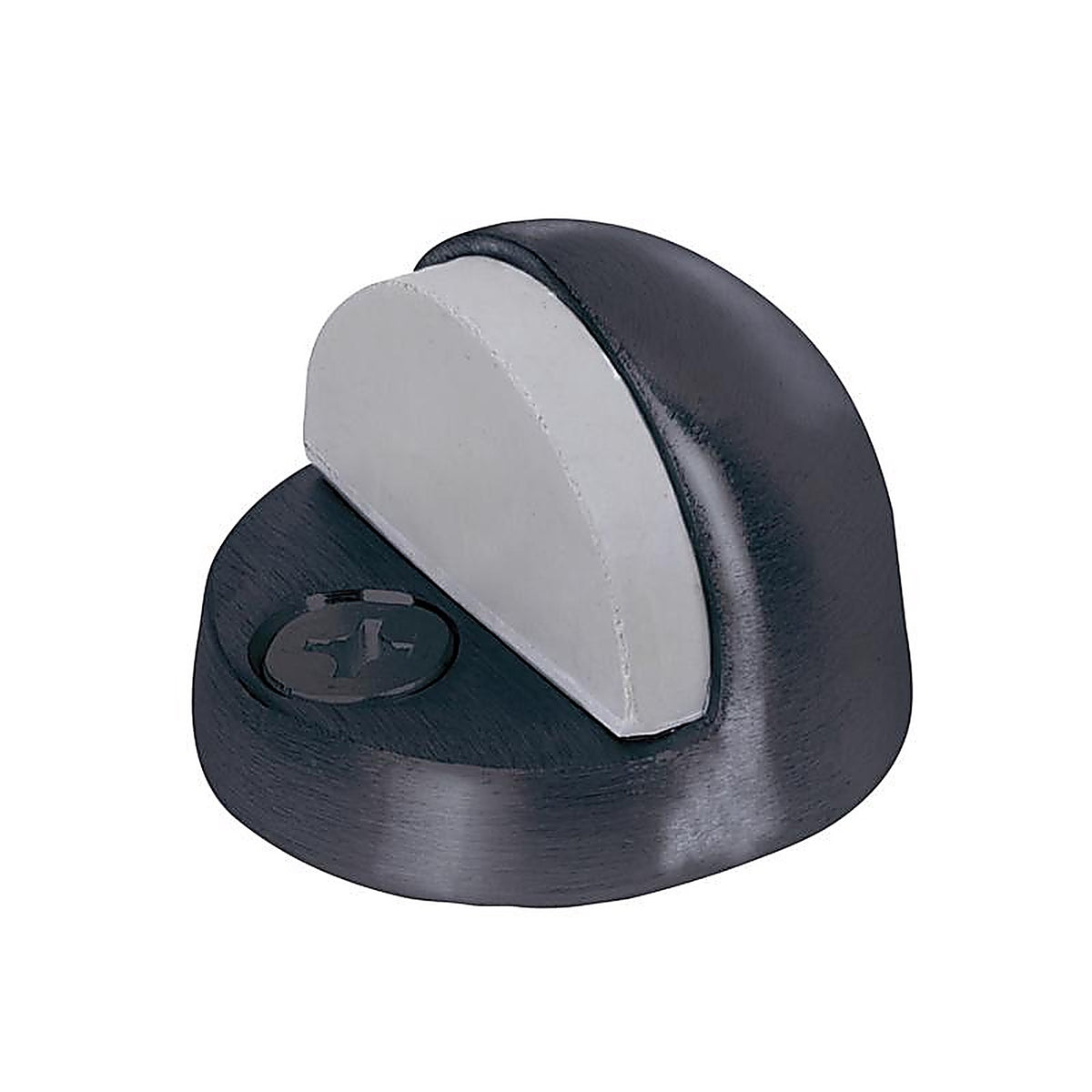 Tell Manufacturing DT101946 2 in. L Stainless Steel Matte Black Door Stop Mounts to floor 1-7/8 in.