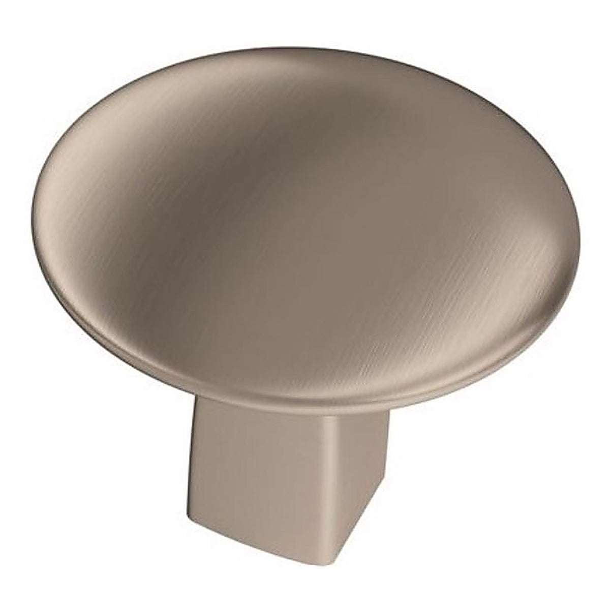 Amerock - BP55362G10 - Riva Contemporary Cylinder Cabinet Knob 1-1/4 In. D 1-1/16 In. Satin Nickel 1 Pack