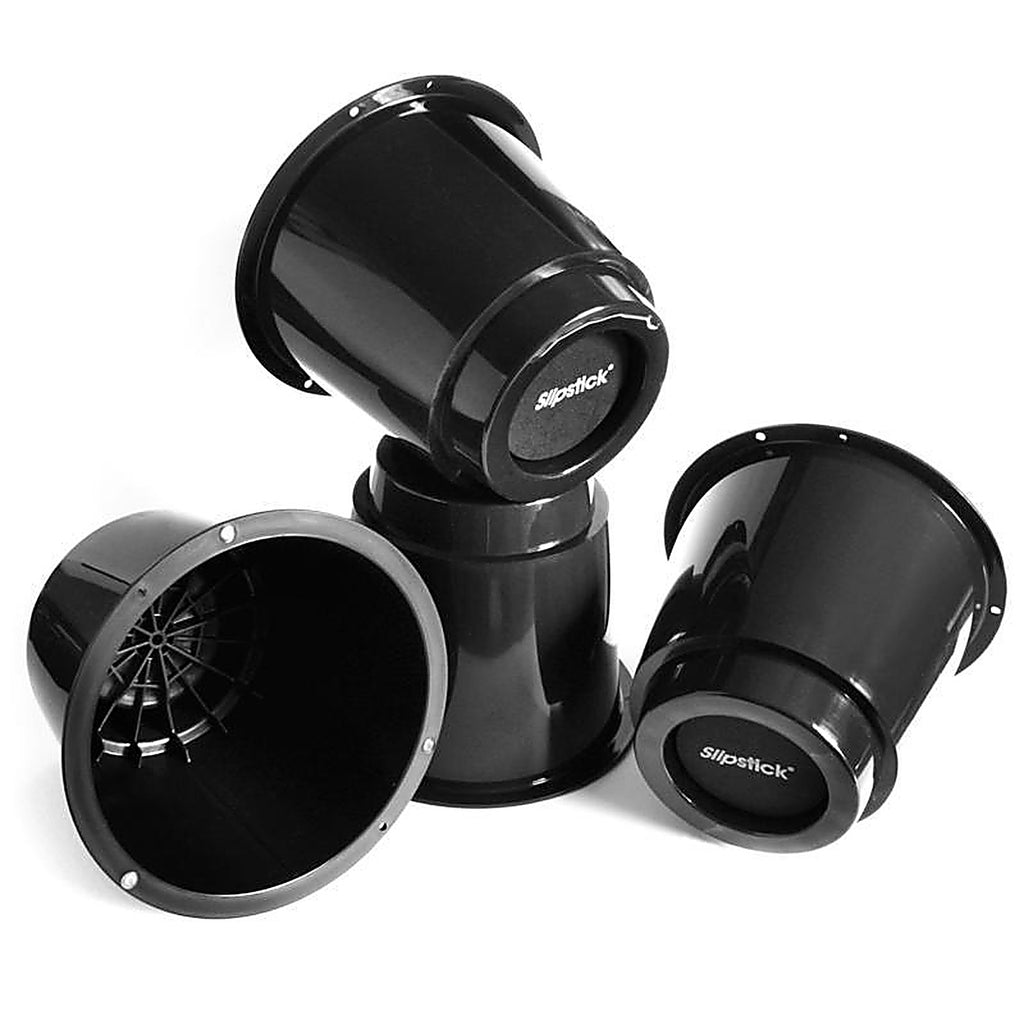 Slipstick - CB671 - Plastic Bed Risers Black Round 4 Pack
