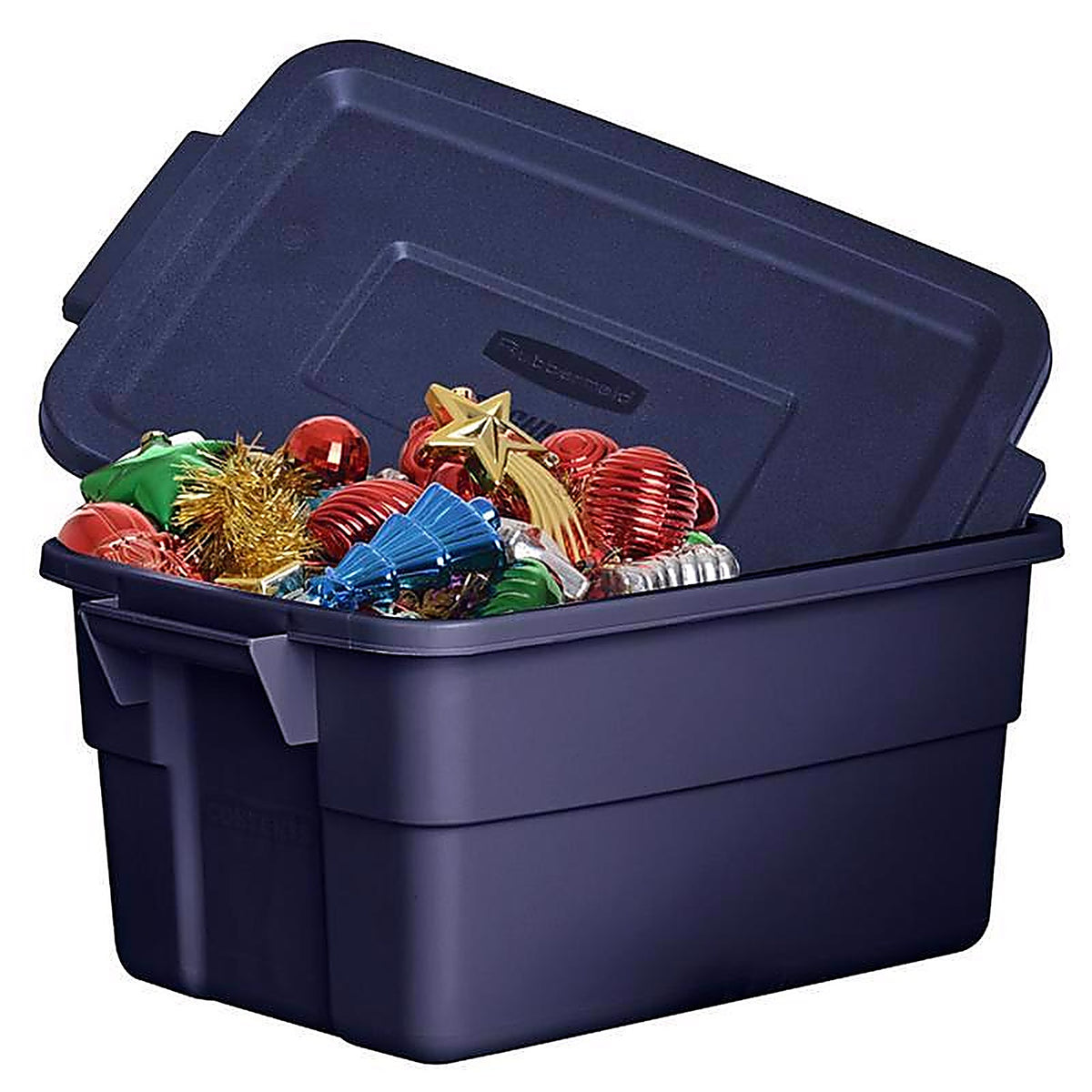 Rubbermaid RMRT030003 Roughneck 3 gal Navy Storage Box 7 in. H X 10.625 in. W X 15.687 in. D Stackable
