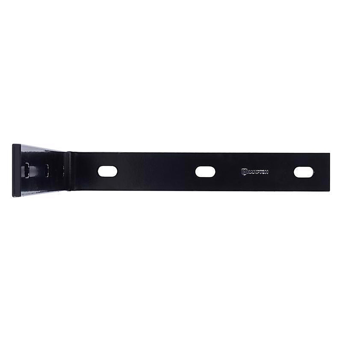 Hampton 02-3405-025 1.50 in. H X 10.25 in. W X 1/4 in. D Black Steel Inside/Outside Corner Brace
