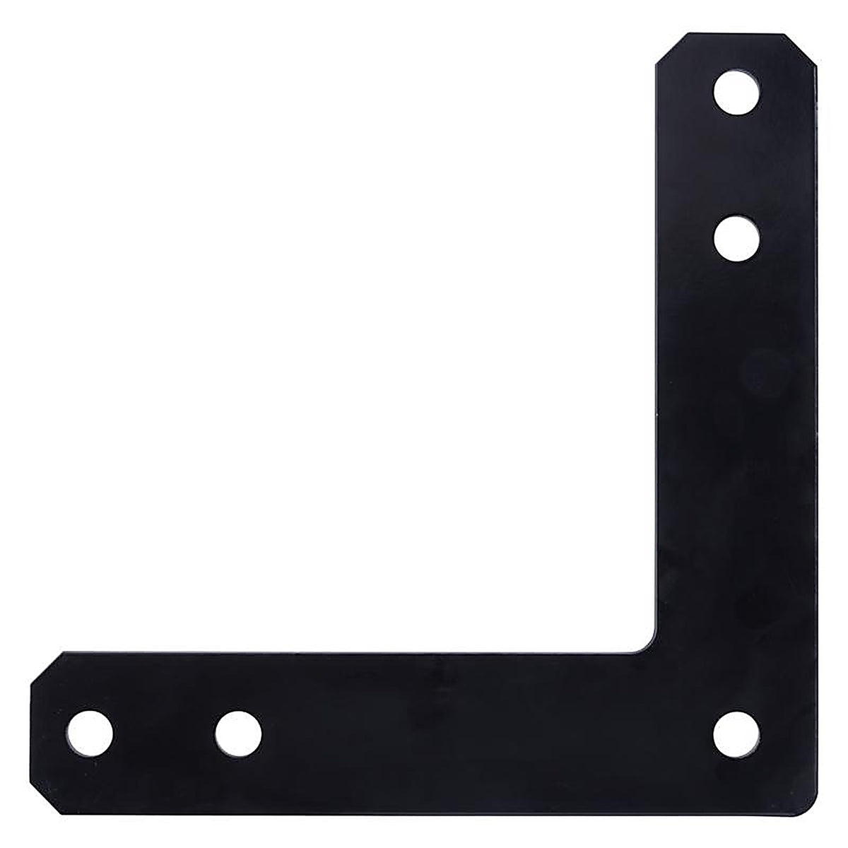 Hampton 02-3411-405 12 in. H X 12 in. W X 3/16 in. D Black Steel Corner Plate