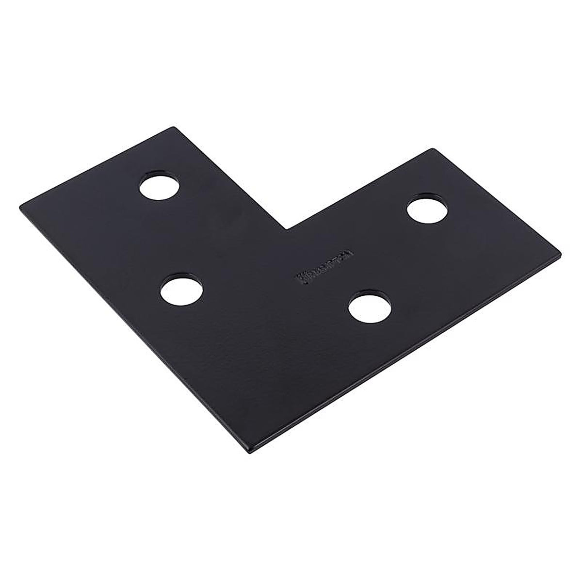 Hampton 02-3411-410 6 in. H X 6 in. W X 1/8 in. D Black Steel Corner Plate