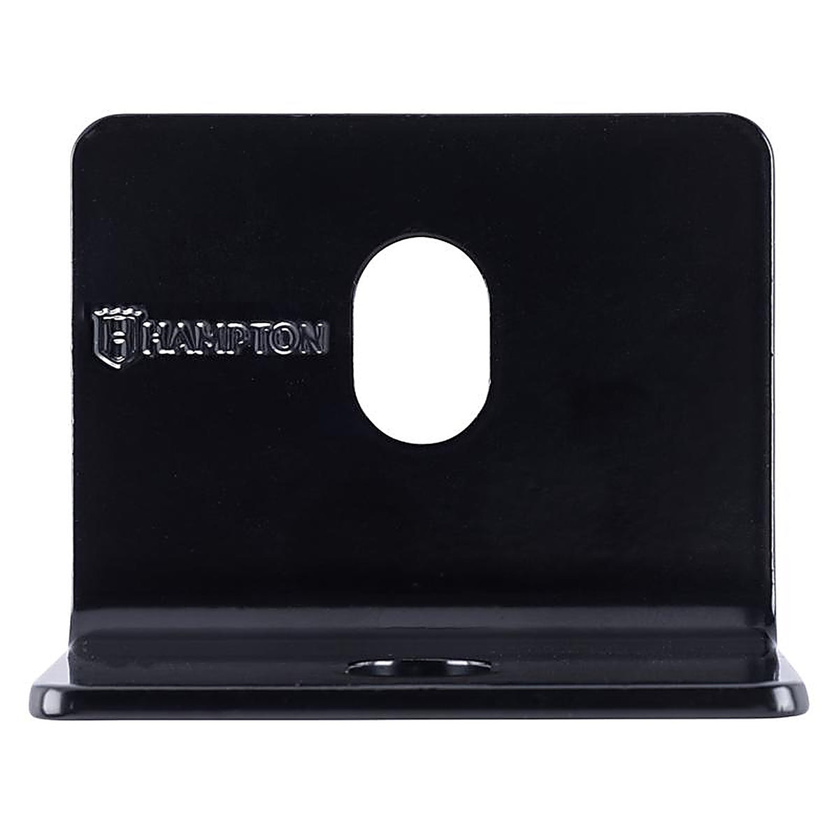 Hampton 02-3405-105 2.40 in. H X 2.40 in. W X 1/8 in. D Black Steel Inside/Outside Square Corner Brace