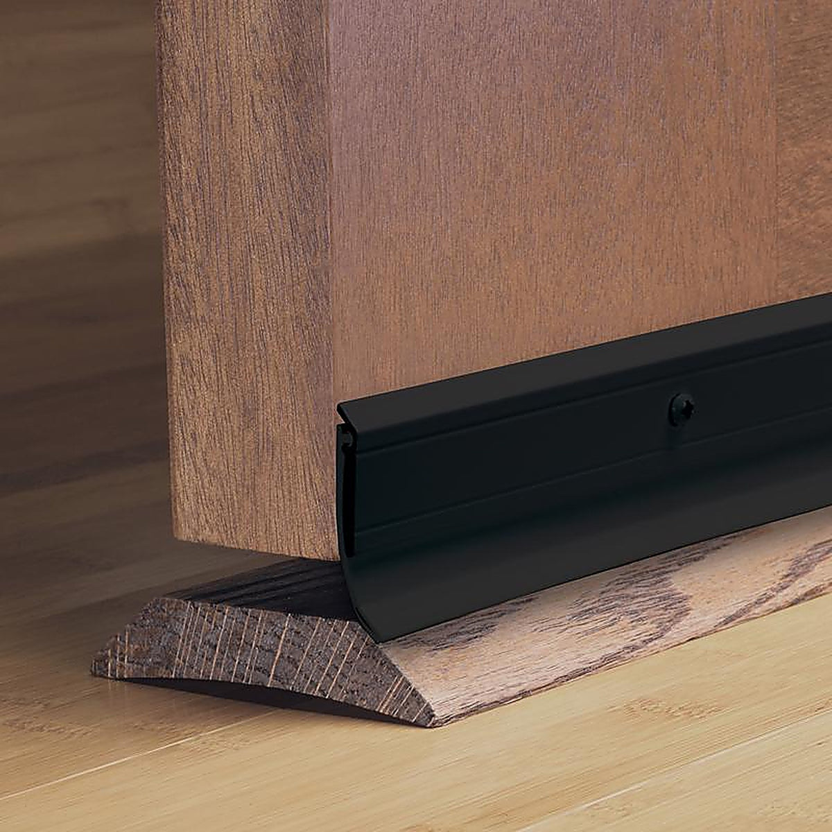 M-D 11820 Black Aluminum/Vinyl Sweep For Doors 36 in. L X 0.25 in.