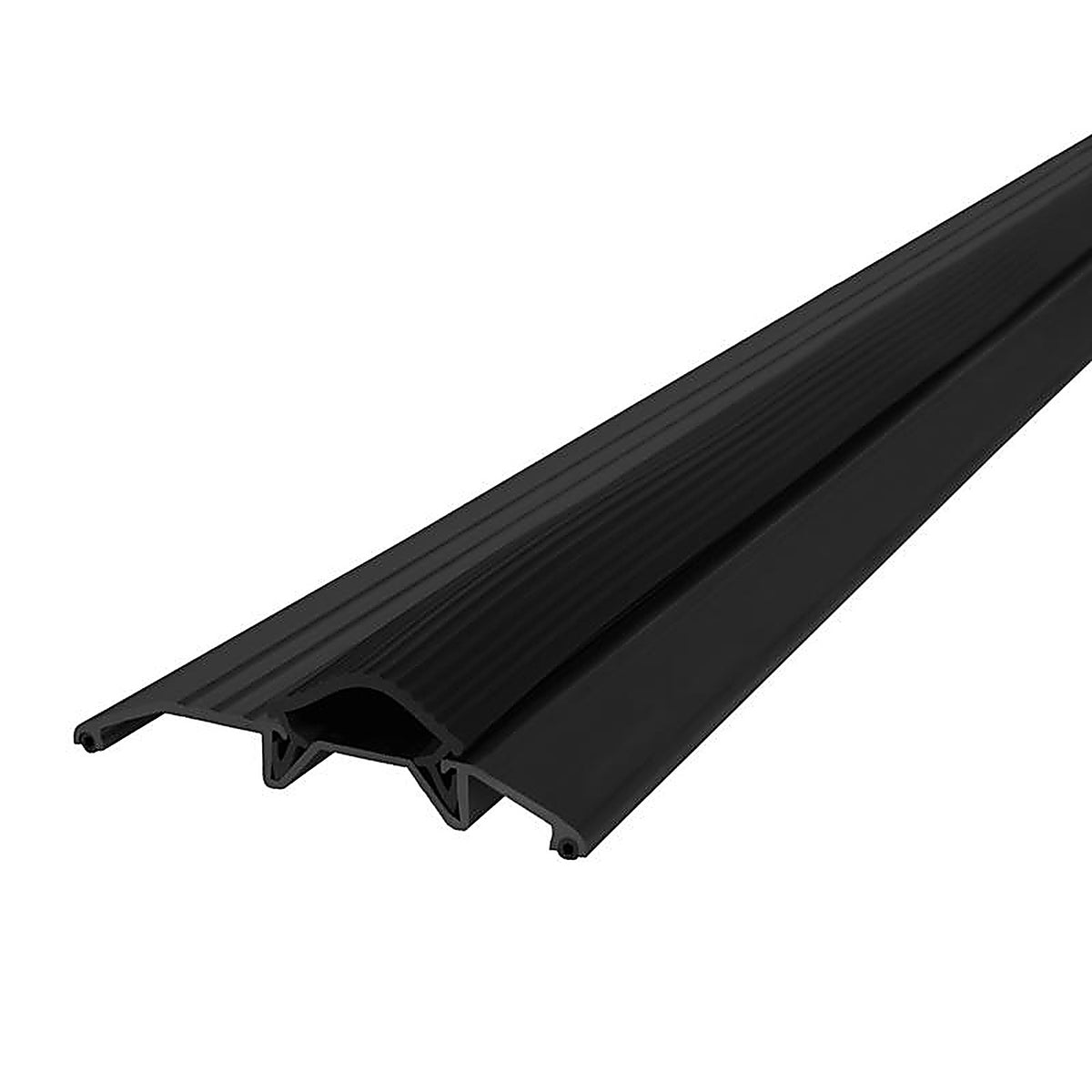 M-D 11821 0.5 in. H X 3.75 in. W X 36 in. L Mill Aluminum/Vinyl Deluxe Low Threshold Bla