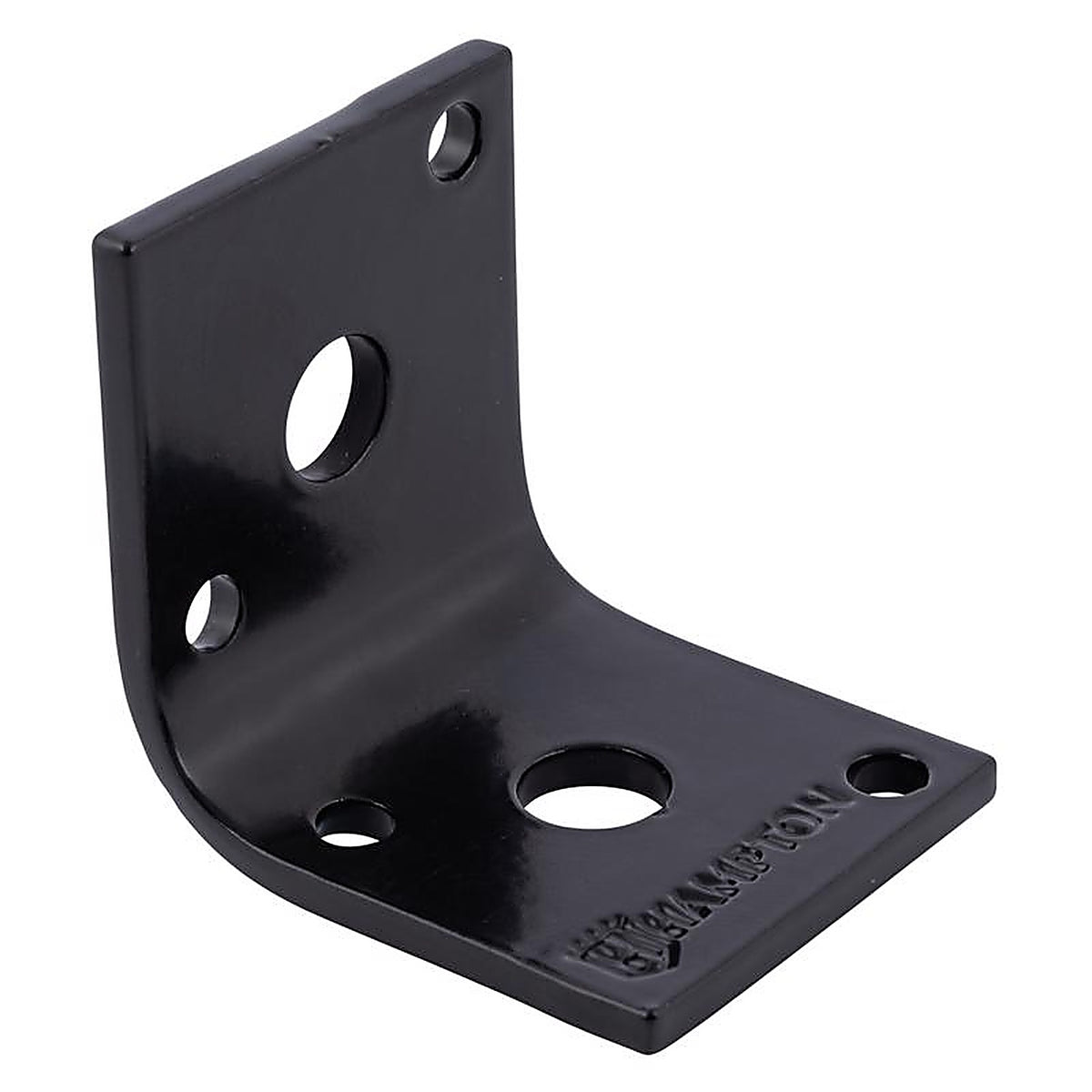 Hampton - 02-3405-001 - 1.5 In. H X 1.65 In. W X 1/8 In. D Black Steel Inside/Outside Brace