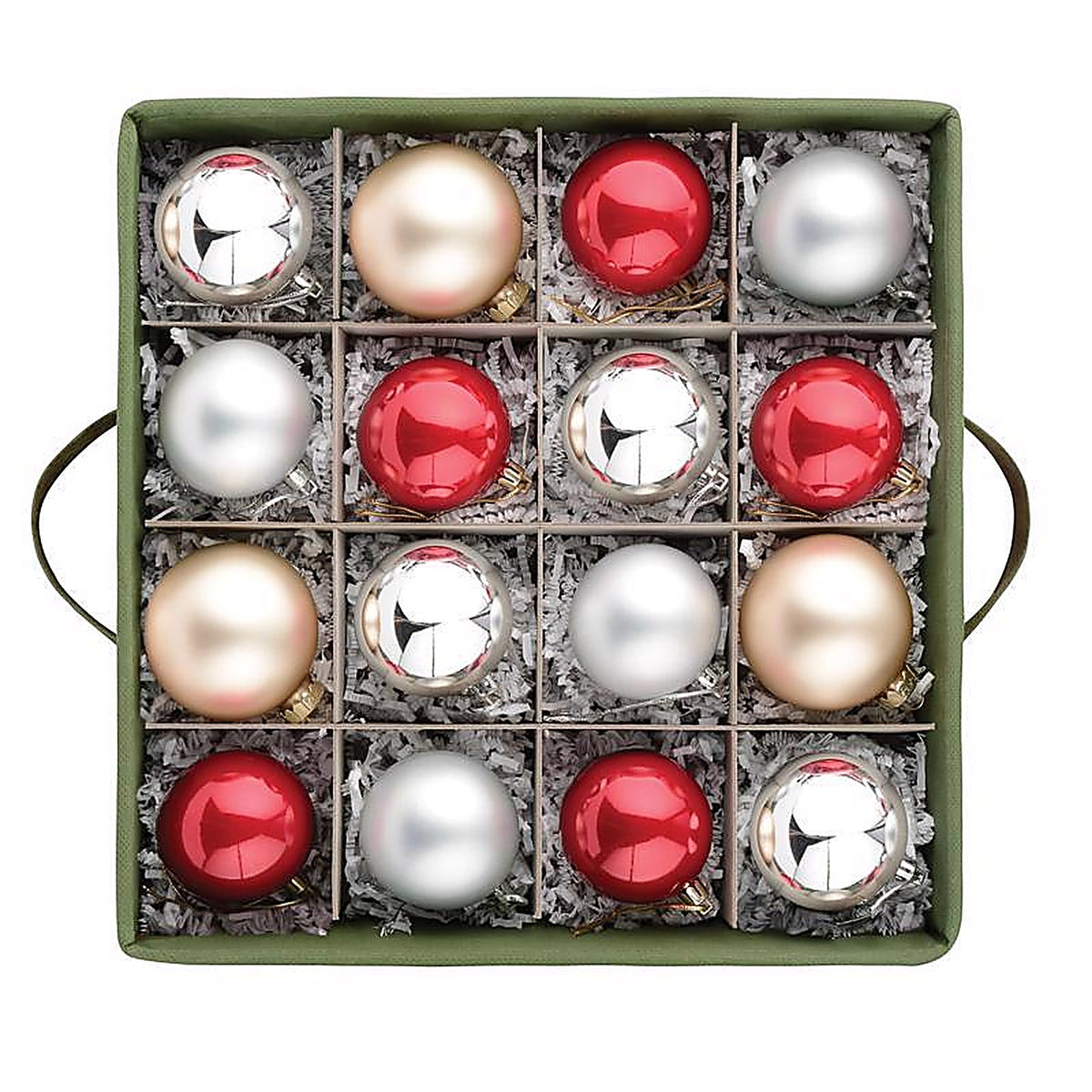 Whitmor - 6129-5340 - Clear/Red Ornament Storage Bag 12 In. H X 12 In. W X 12 In. D