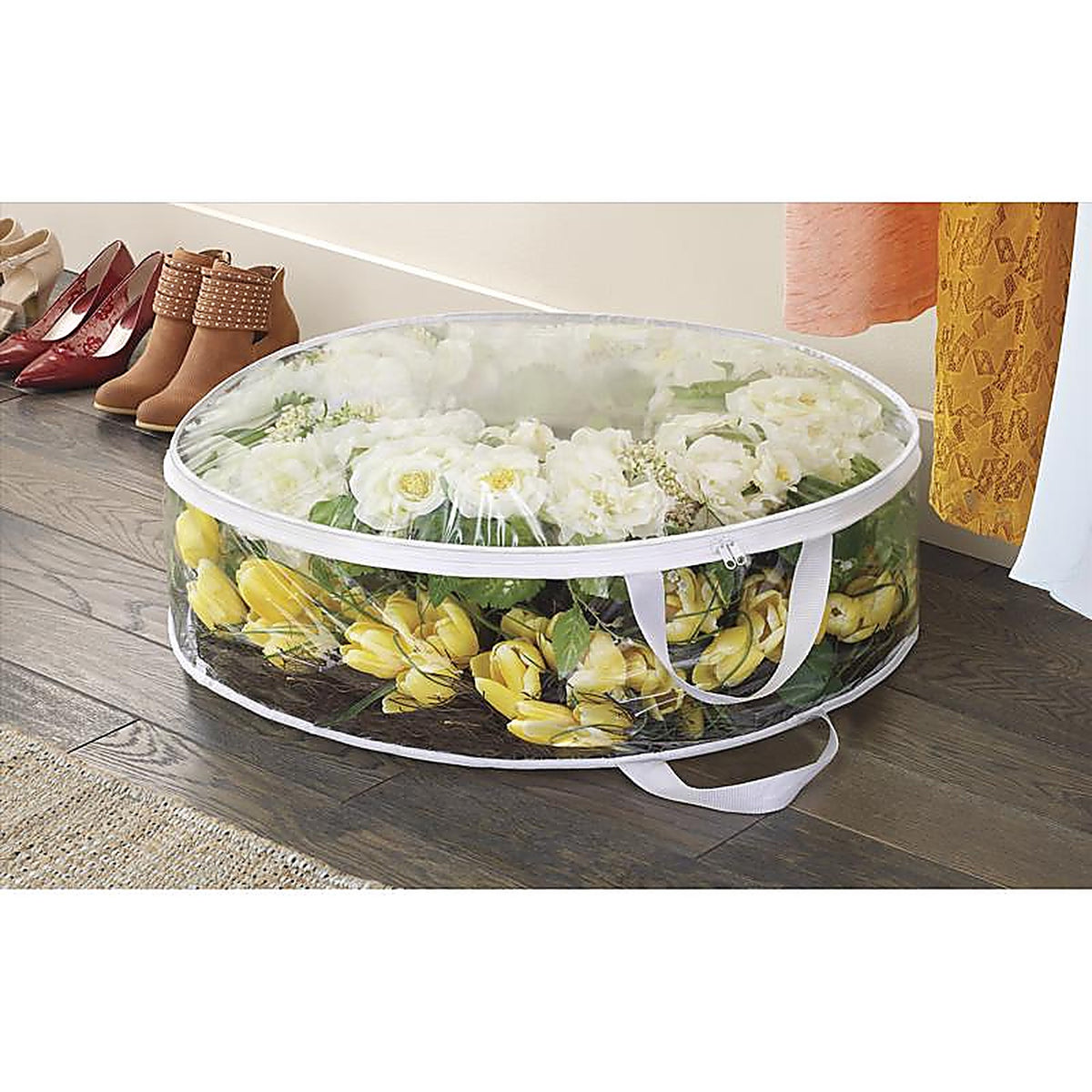 Whitmor - 6044-9251 - Clear Wreath Storage Bag 8 In. H X 30 In. W X 30 In. D