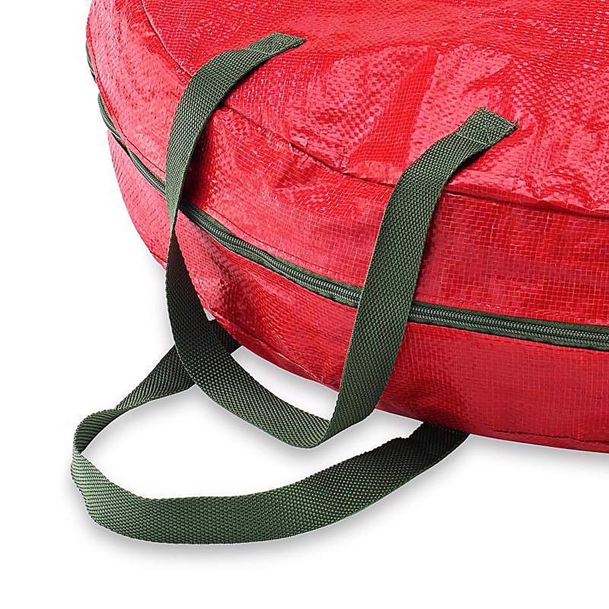 Whitmor - 6129-5349 - Black/Red Wreath Storage Bag 17 H X 8 In. W X 1.8 In. D