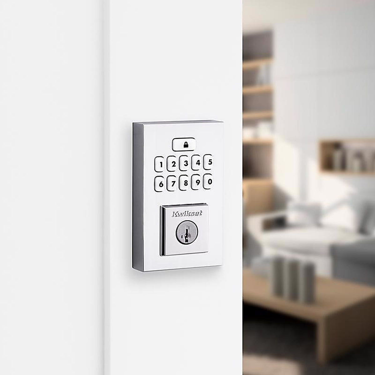 Kwikset - 992600-005 - Smartcode Polished Chrome Metal Electronic Deadbolt
