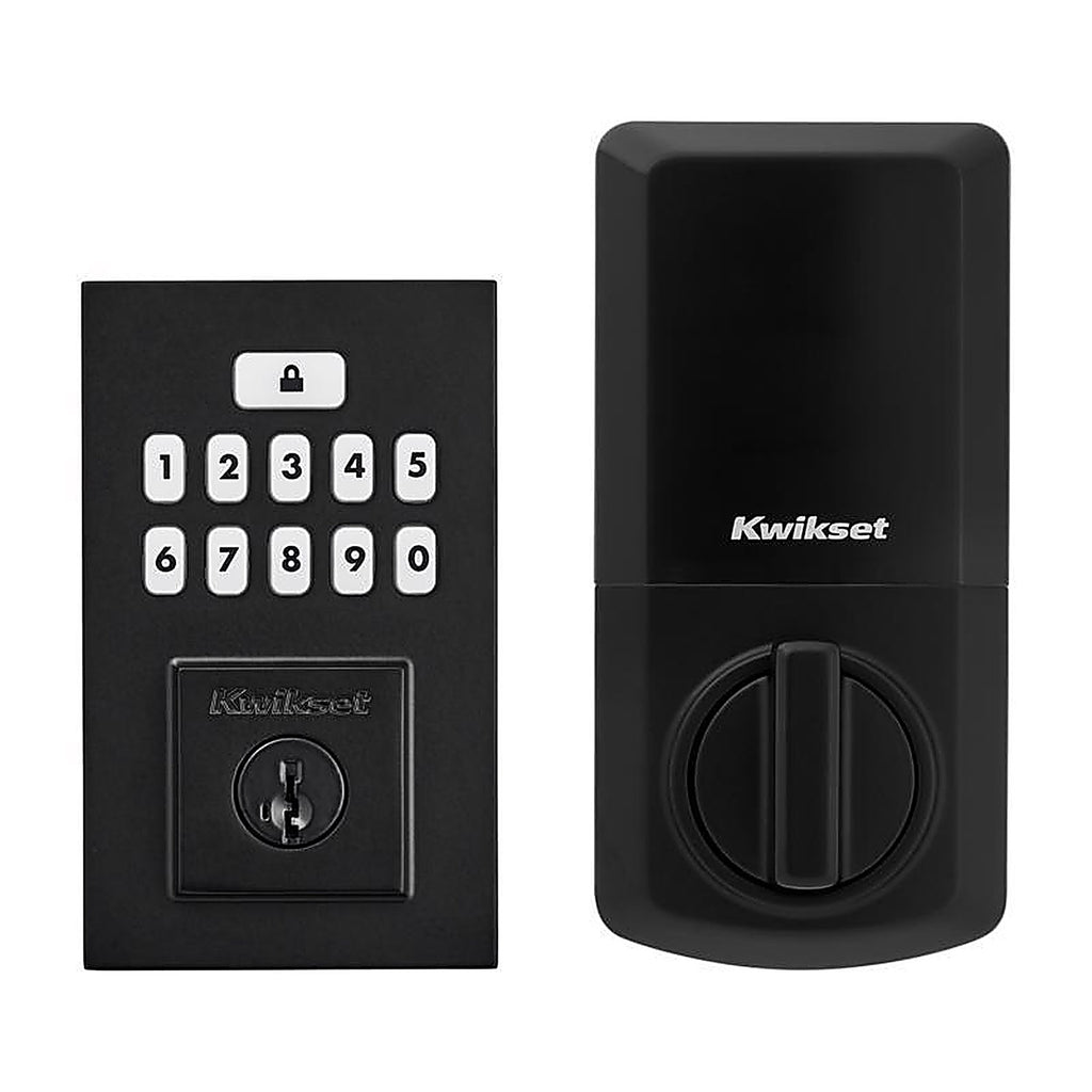Kwikset - 992600-006 - Smartcode Matte Black Metal Electronic Deadbolt