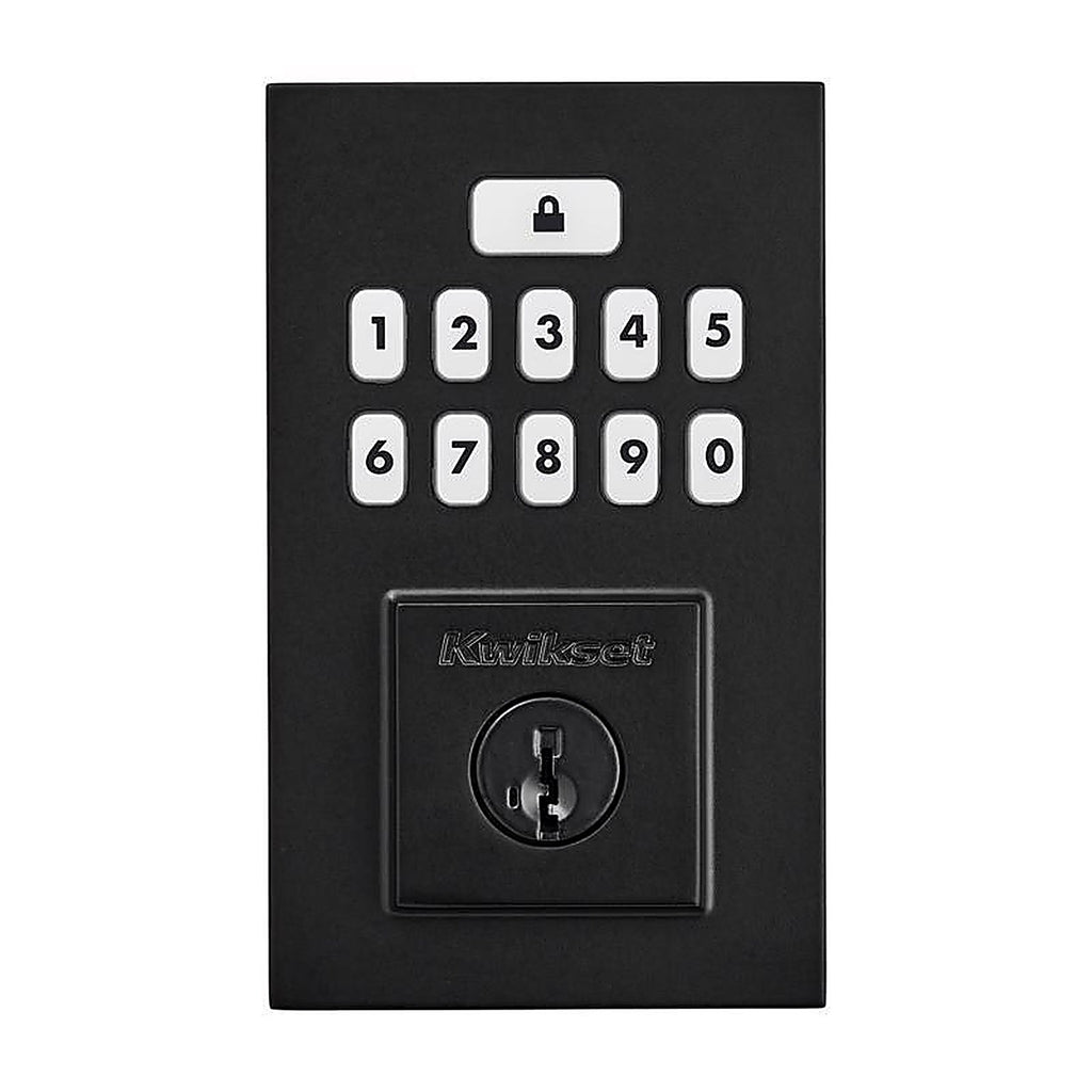 Kwikset - 992600-006 - Smartcode Matte Black Metal Electronic Deadbolt