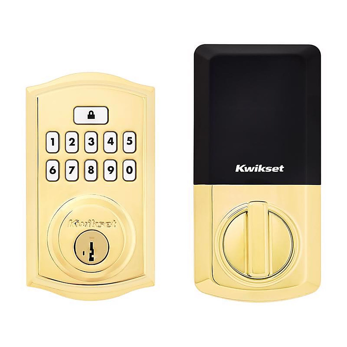 Kwikset - 992600-001 - Smartcode Polished Brass Metal Electronic Deadbolt