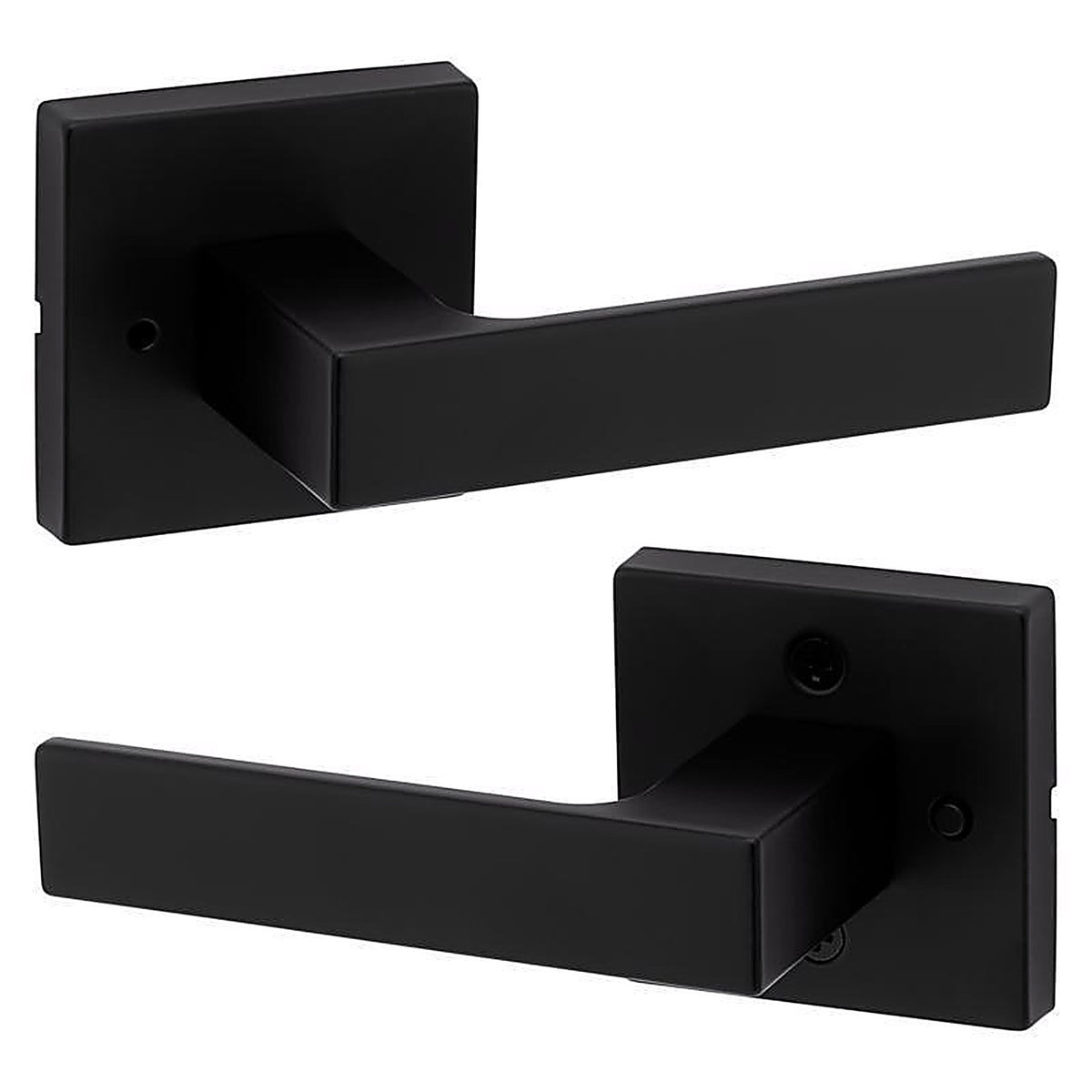 Kwikset - 97300-942 - Singapore Matte Black Privacy Lever Right or Left Handed