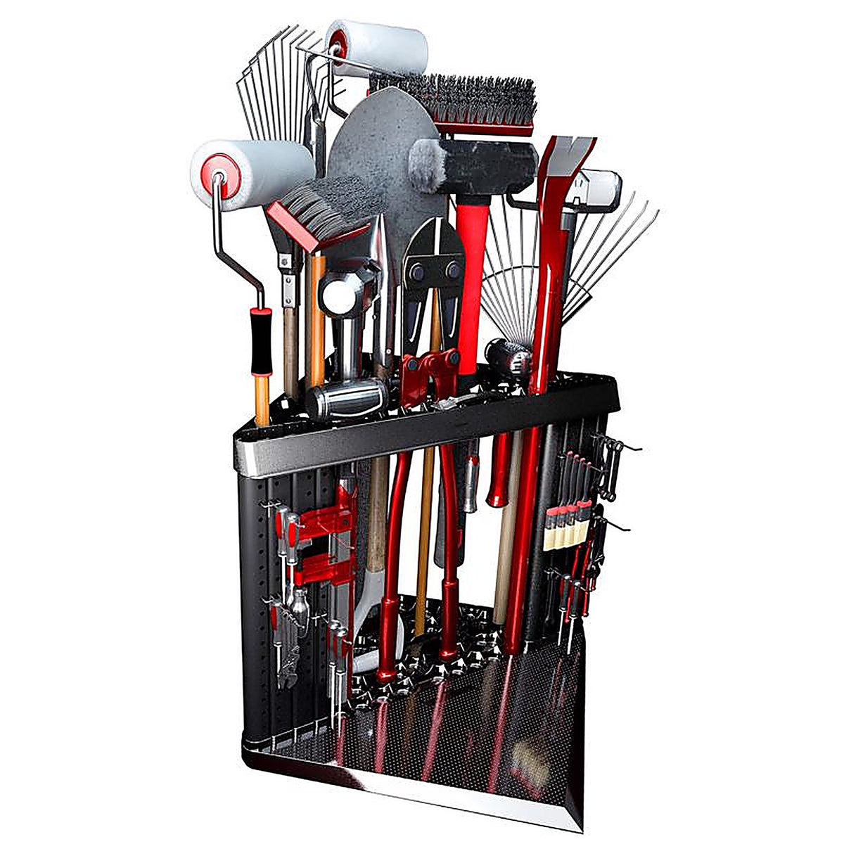 Peer Basics - 40895 - 21.25 In. H X 21 In. W X 21 In. D Black Plastic Corner Tool Tower