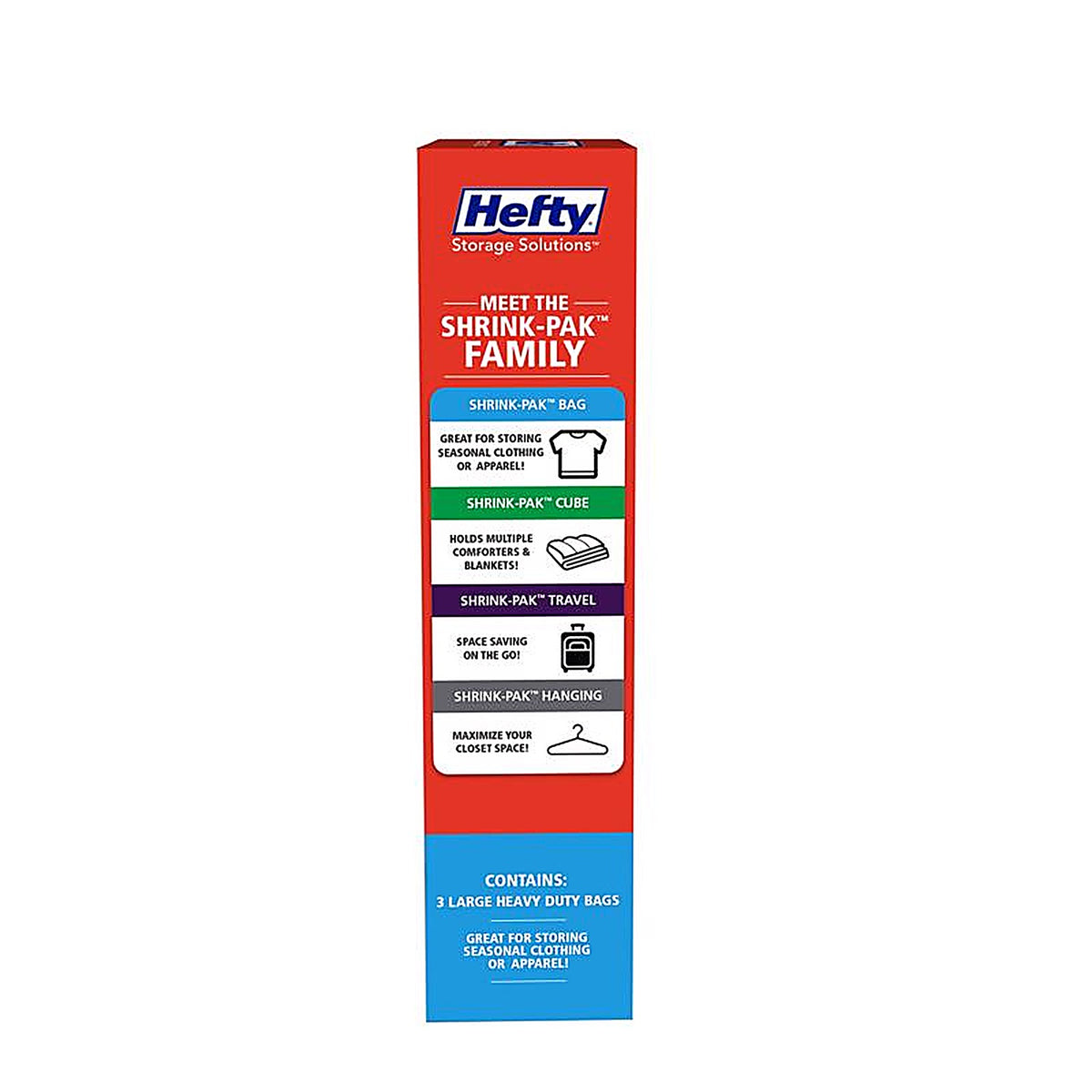 Hefty - HFT-7046463-2 - Shrink-Pak Clear Vaccum Storage Bag