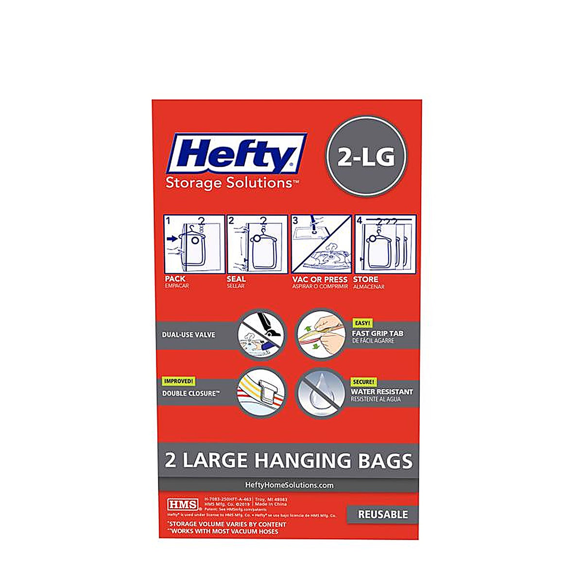 Hefty - HFTPDQ70834633 - Shrink-Pak Clear Vaccum Storage Bag