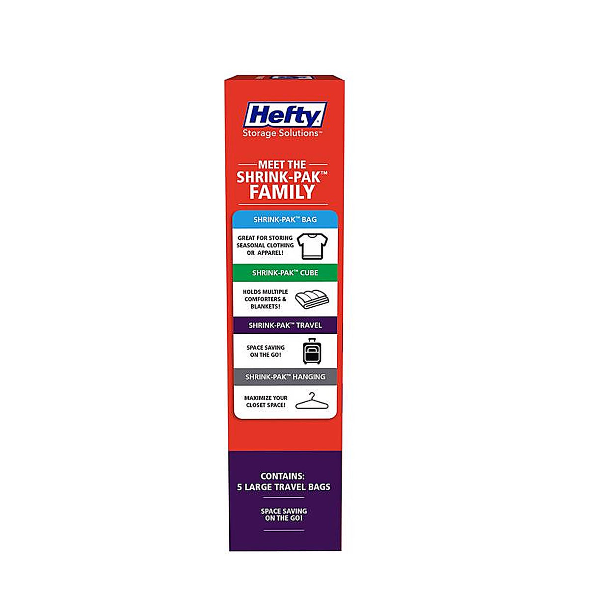 Hefty - HFTPDQ70454633 - Shrink-Pak Clear Storage Bag