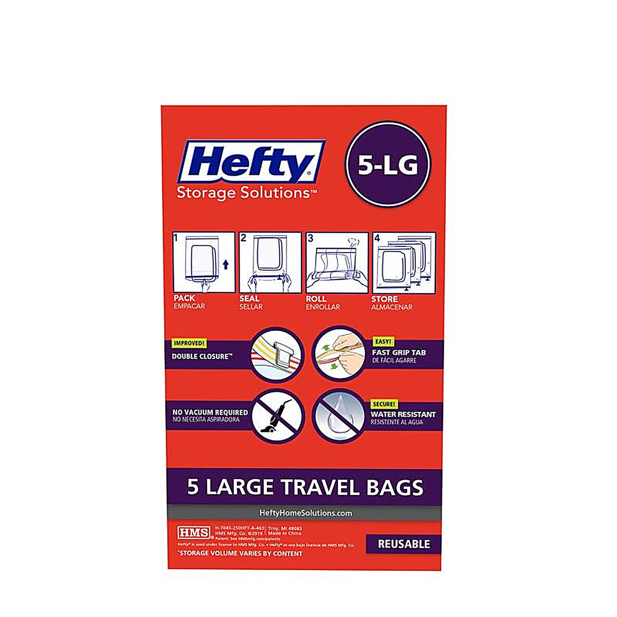 Hefty - HFTPDQ70454633 - Shrink-Pak Clear Storage Bag
