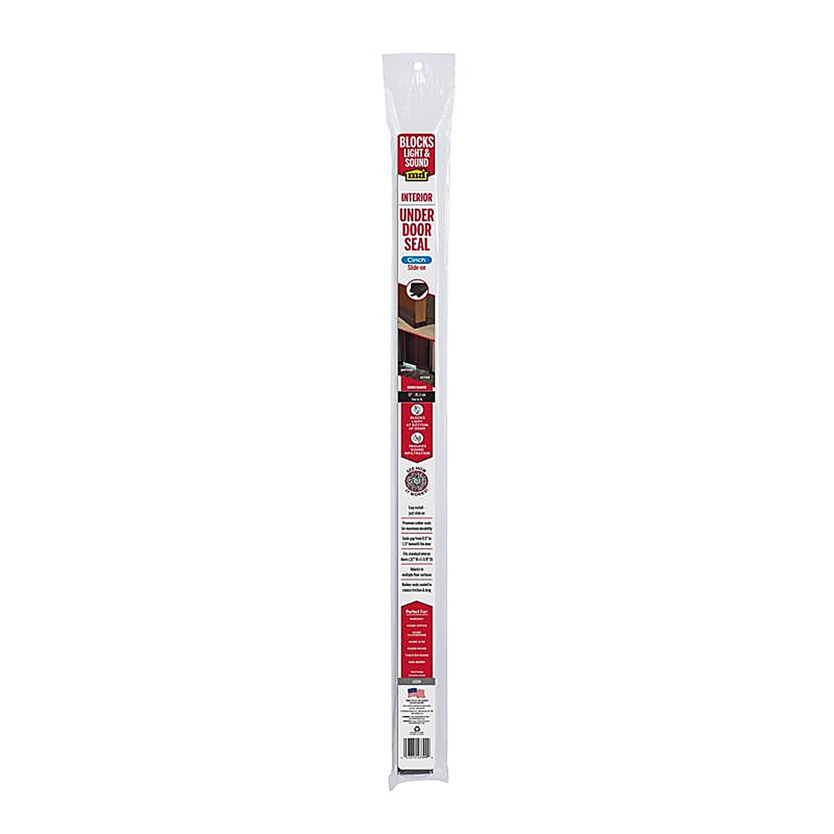 M-D - 43399 - Building Products Cinch Brown Vinyl Door Bottom for Doors 32 In. L X 1.38 In.