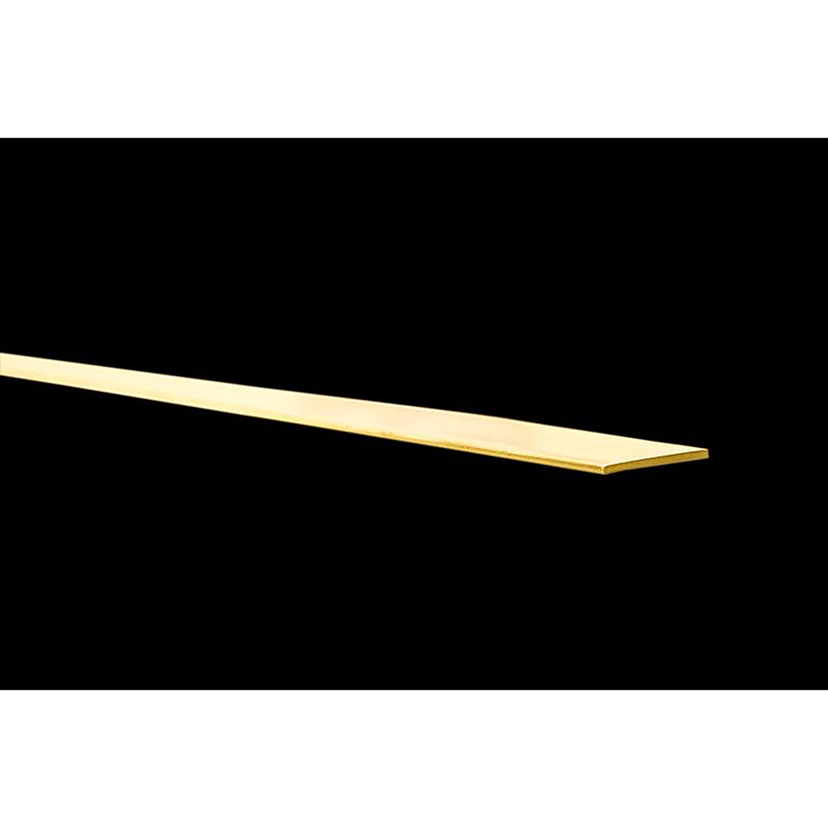K&S - 8235 - 0.03 In. X 0.25 In. W X 12 In. L Galvanized Brass Plain Metal Strip