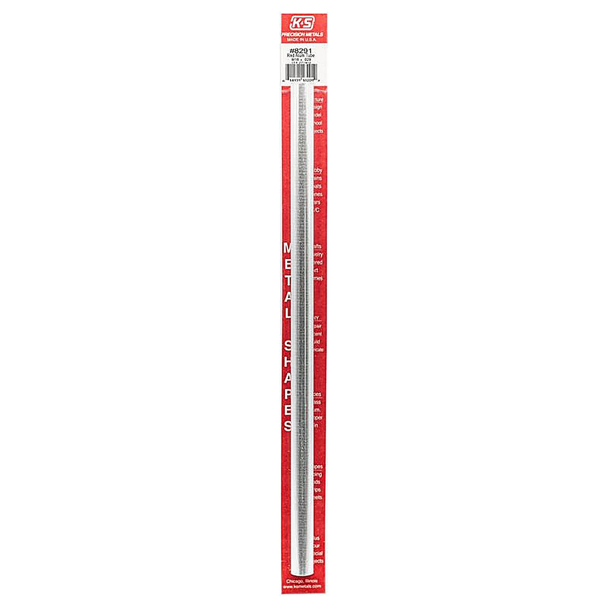 K&S - 8291 - 9/16 In. D X 1 Ft. L Round Aluminum Tube