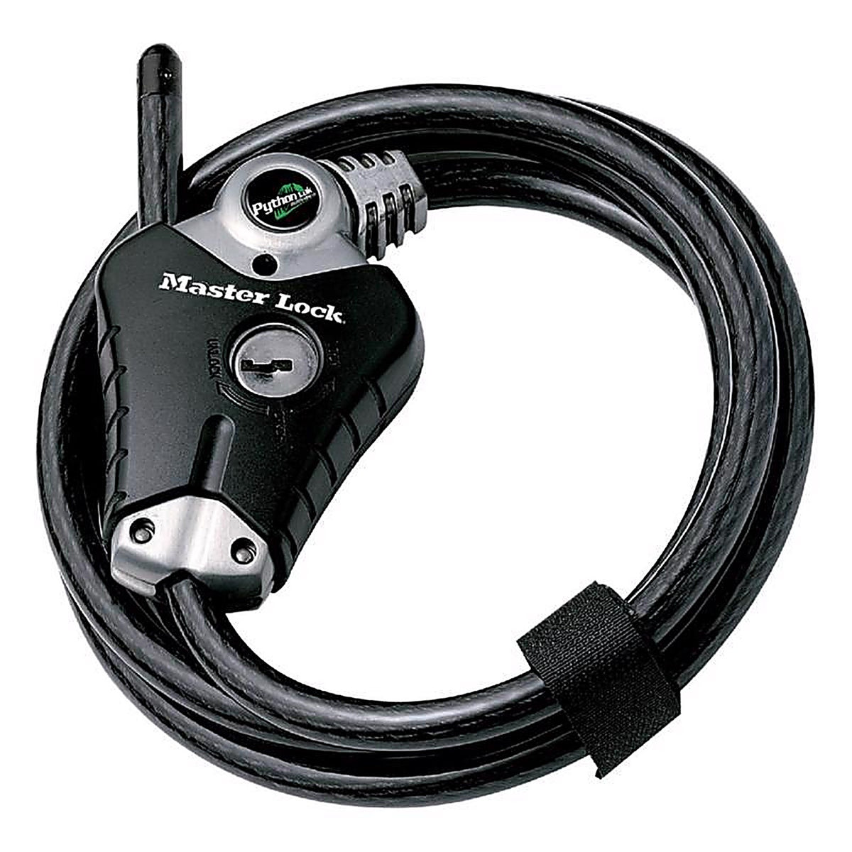 Master Lock - 8428KADPFCCSEN - Python 3/8 In. D X 72 In. L Vinyl Coated Steel Adjustable Locking Cable