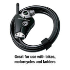 Master Lock - 8428KADPFCCSEN - Python 3/8 In. D X 72 In. L Vinyl Coated Steel Adjustable Locking Cable