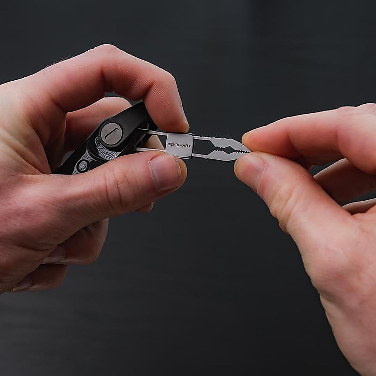 Keysmart - KS121-SS - Nano Pliers Stainless Steel Silver Compact Pliers Key Tool