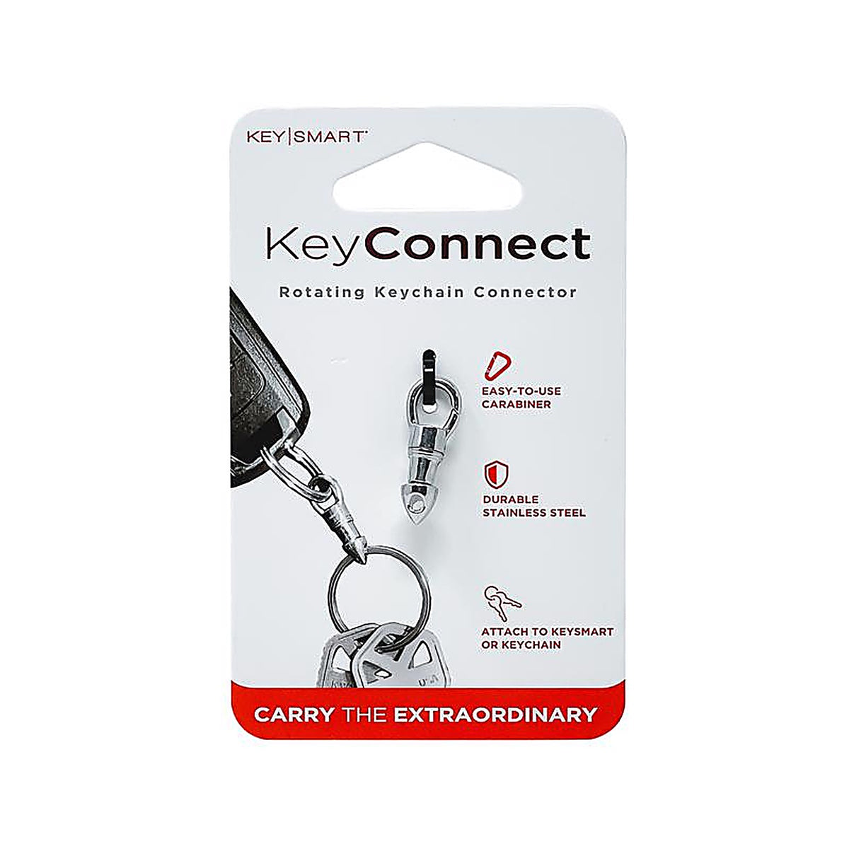 Keysmart - KS848-SS - Keyconnect Stainless Steel Silver Swivel Key Ring