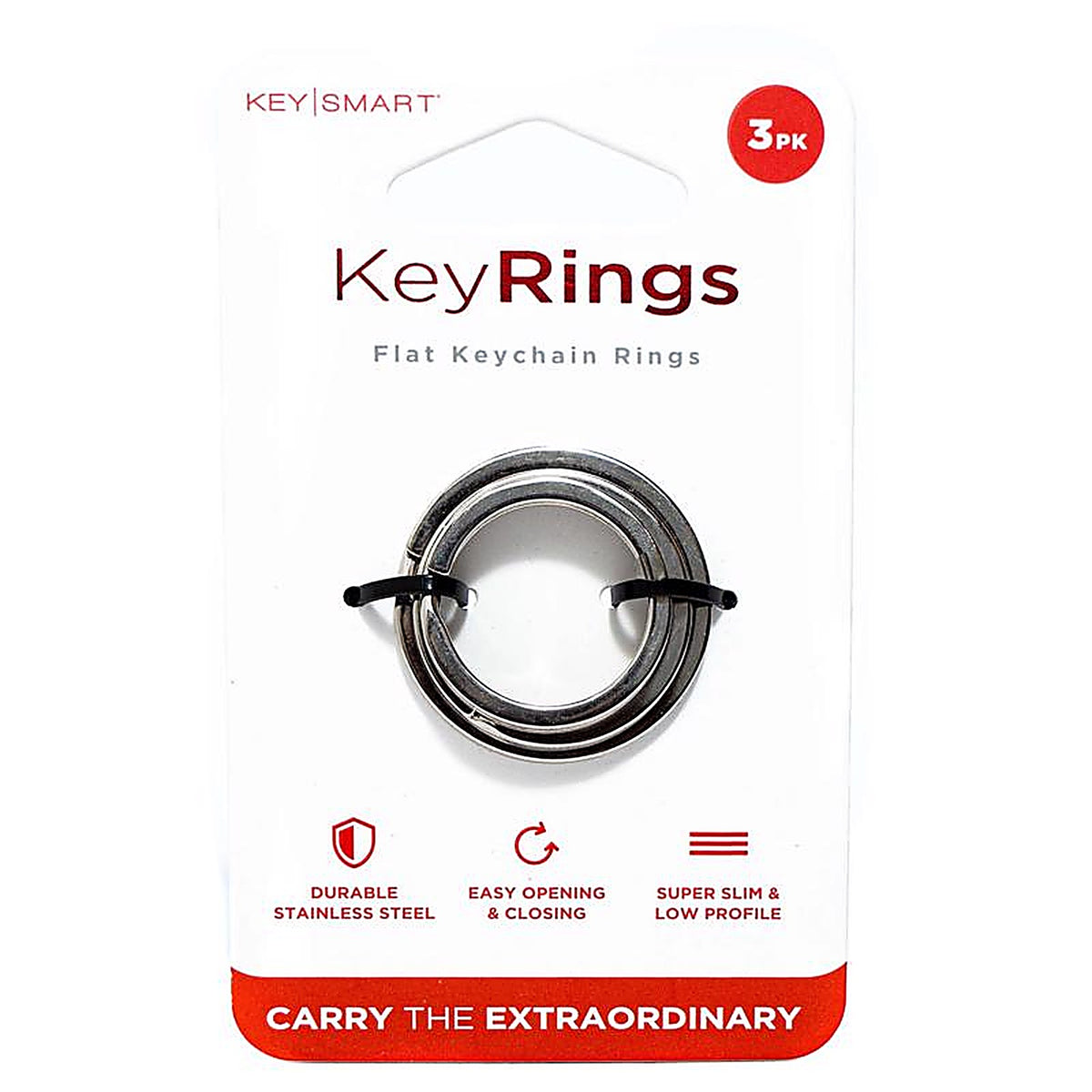 Keysmart - KS850-SS - Stainless Steel Silver Key Ring