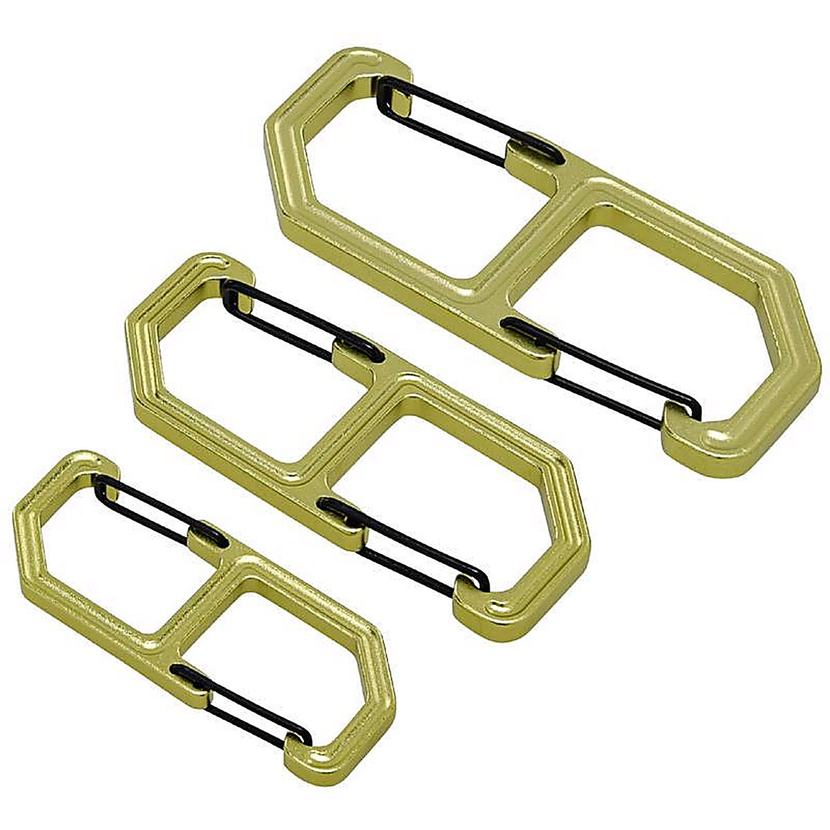 Hillman - 9985055 - Apex Aluminum Black/Green Clip/Hook Carabiner