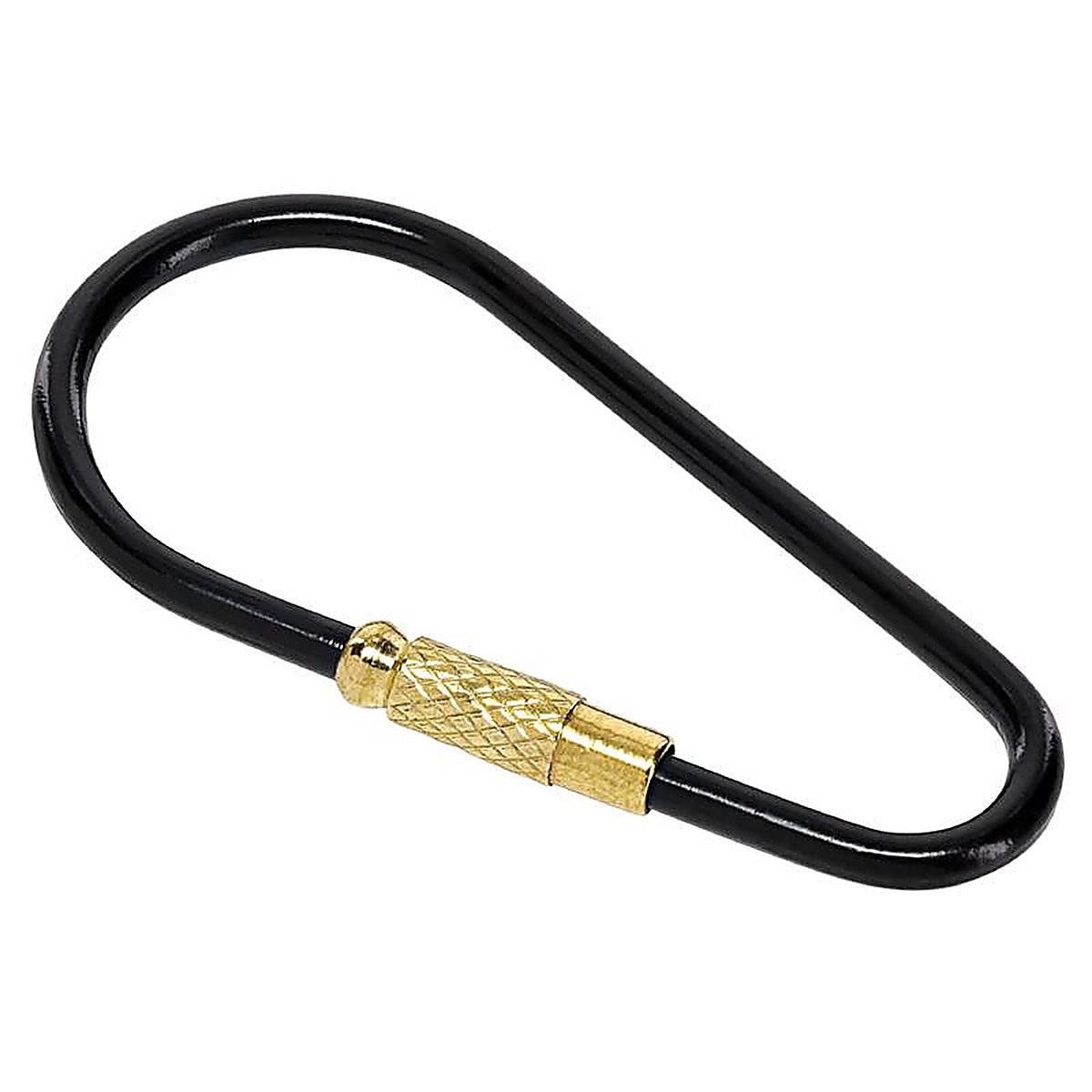 Hillman - 9985375 - Sanitas Brass Black/Gold Key Ring