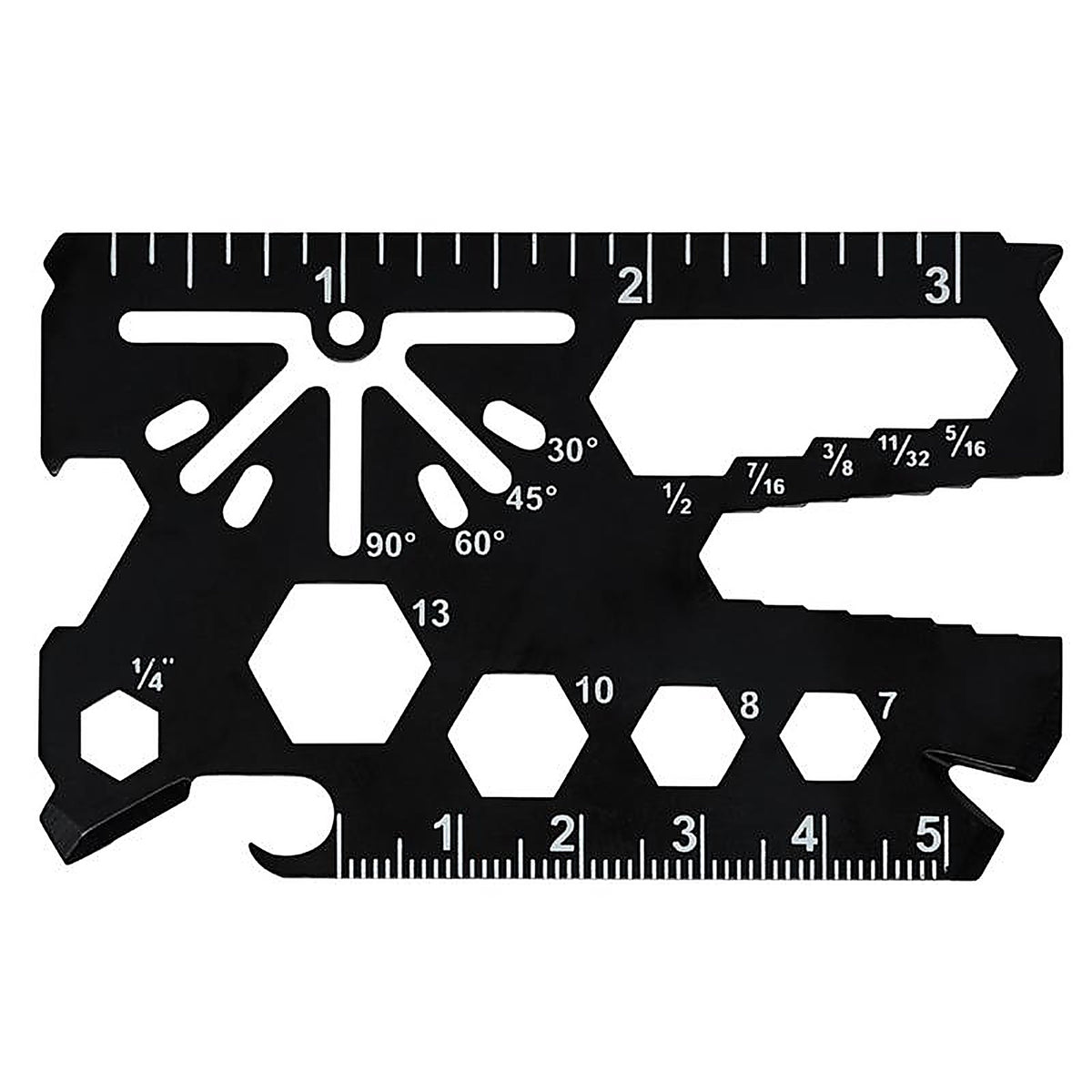 Hillman - 9983533 - Stainless Steel Black Wallet Multi Key Tool