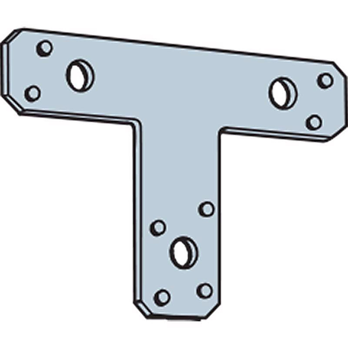 Simpson Strong-Tie - 1212T - 12 In. H X 12 In. W 14 Ga. Galvanized Steel T Strap