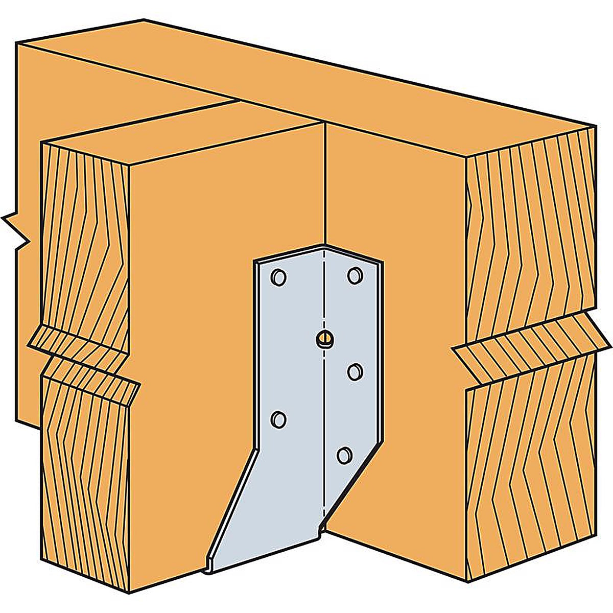 Simpson Strong-Tie - HU412 - 10.37 In. H X 3.56 In. W 14 Ga. Galvanized Steel Joist Hanger