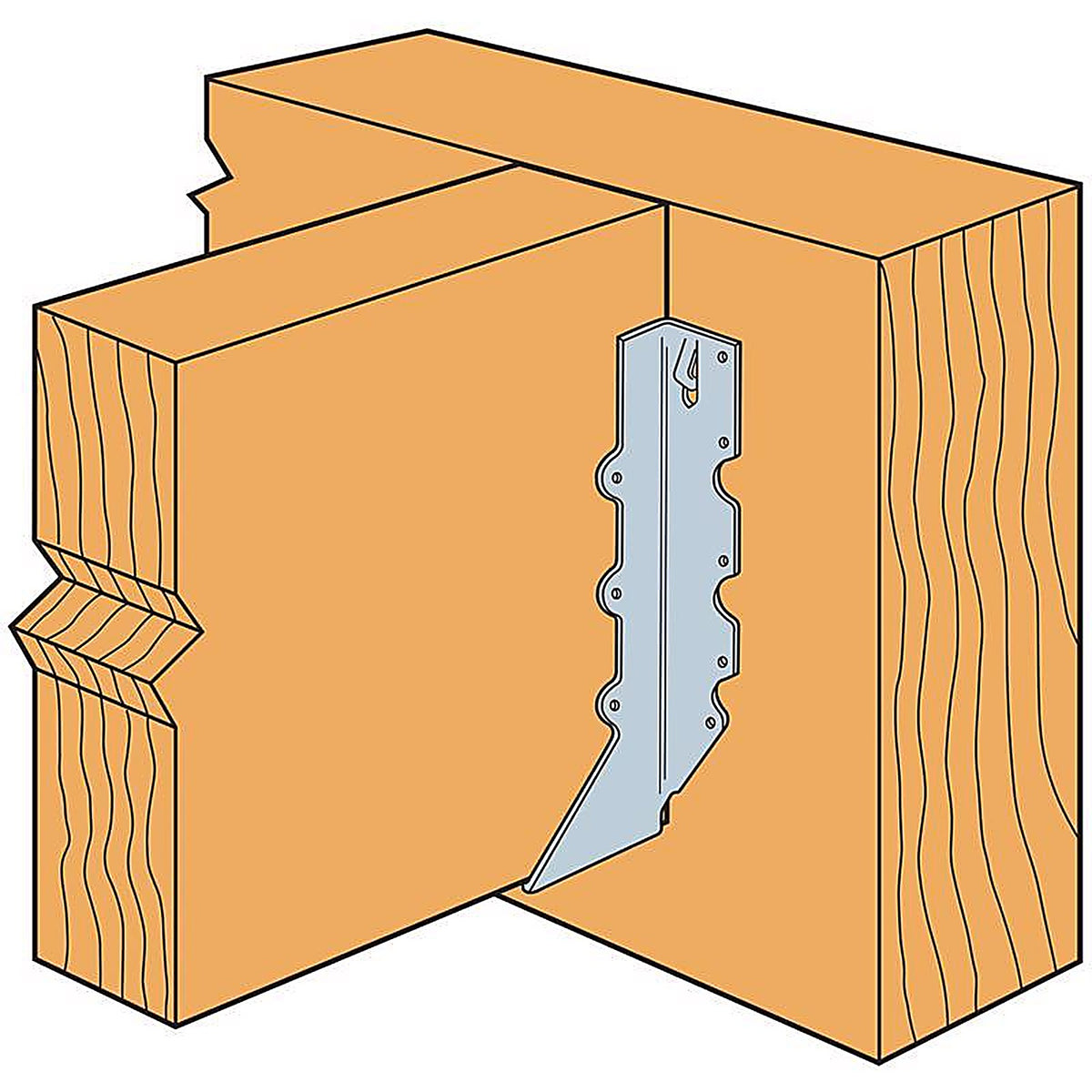 Simpson Strong-Tie - U210R - 9.13 In. H X 2 In. W 16 Ga. Galvanized Steel Joist Hanger