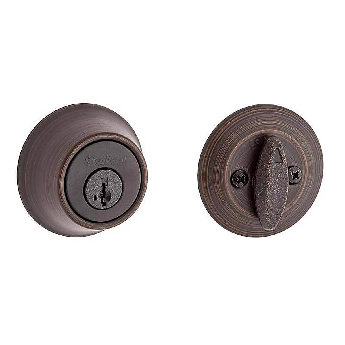 Kwikset - 96600-751 - Smartkey Security Venetian Bronze Metal Single Cylinder Deadbolt