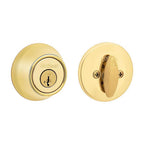 Kwikset - 96600-768 - Smartkey Security Polished Brass Metal Single Cylinder Deadbolt