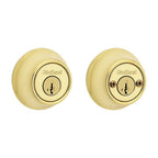 Kwikset - 96650-509 - Smartkey Security Polished Brass Metal Double Cylinder Deadbolt