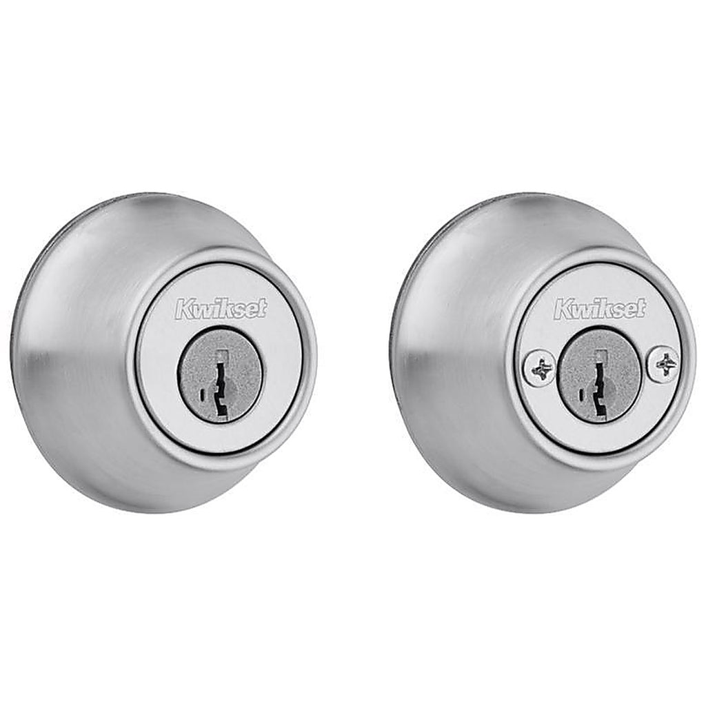 Kwikset - 96650-511 - Smartkey Security Satin Chrome Metal Double Cylinder Deadbolt