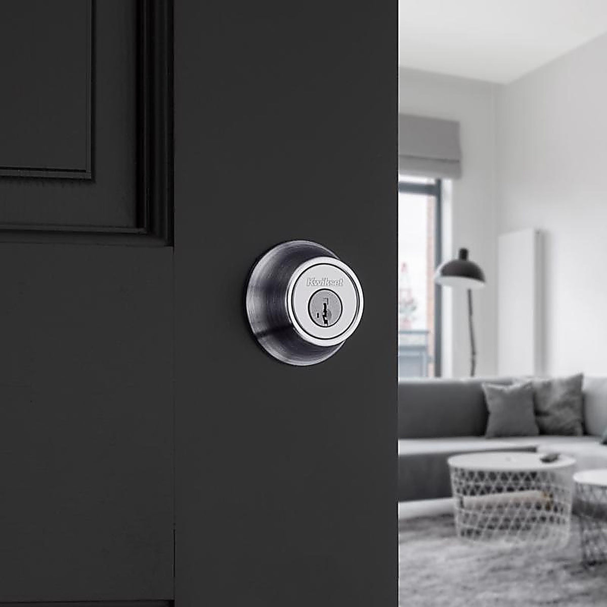 Kwikset - 96650-511 - Smartkey Security Satin Chrome Metal Double Cylinder Deadbolt