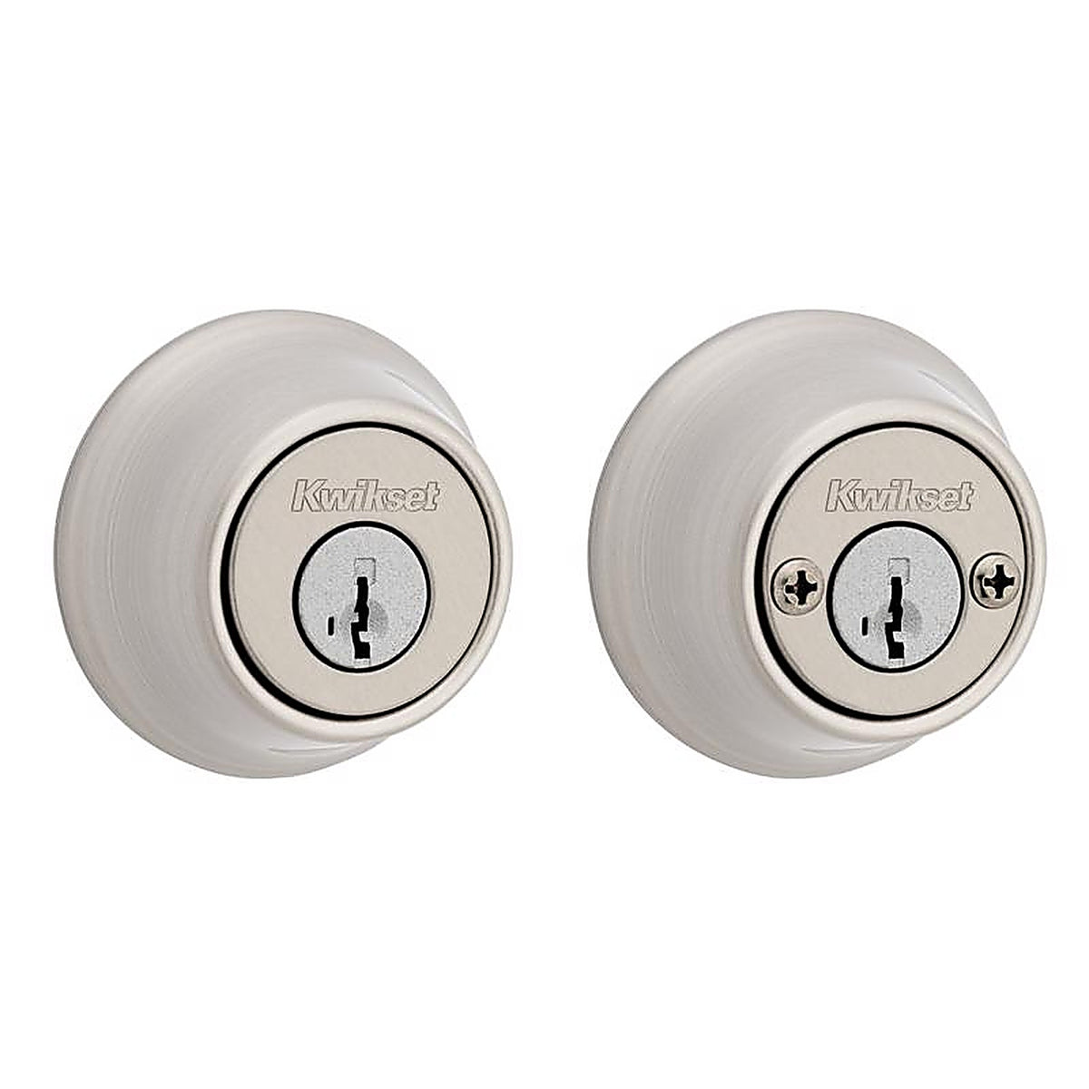 Kwikset - 96650-516 - Smartkey Security Satin Nickel Metal Double Cylinder Deadbolt