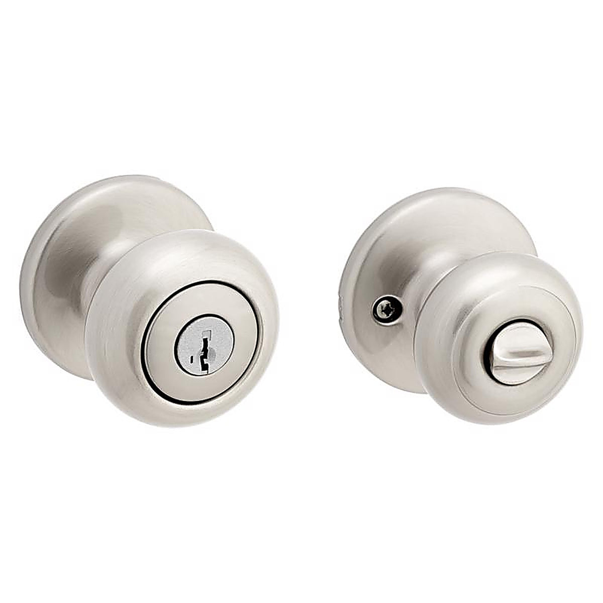 Kwikset - 94002-954 - Smartkey Security Satin Nickel Entry Knob Kw1 2-3/4 In.